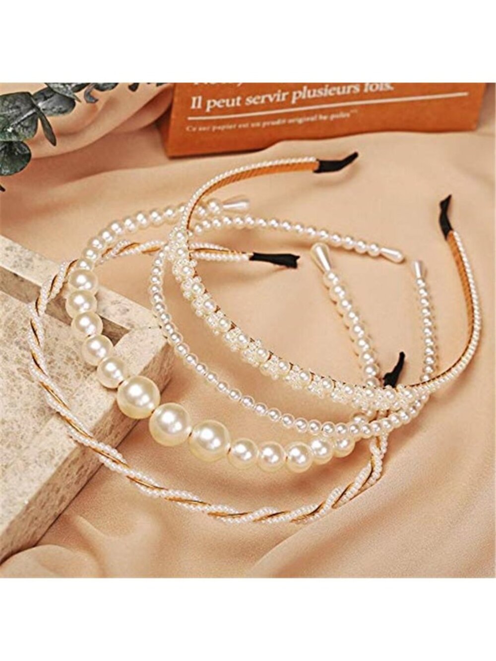 Women Headbands 4 Pack Stretch Wide Fashion Hair Bands Workout Headwraps Elastic